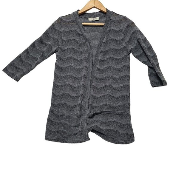 Romy Womens Open Front Cardigan Gray Size S Front Pockets - Picture 1 of 9
